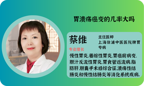 胃溃疡癌变的几率大吗